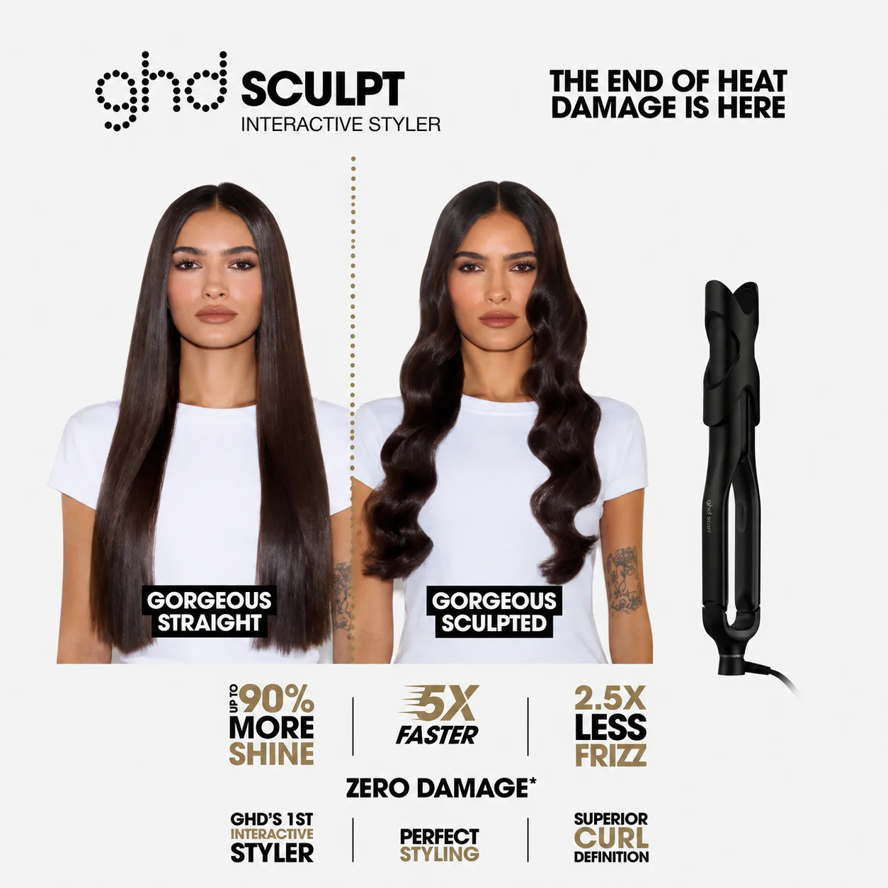 ghd Sculpt Interactive Hair Straightener Black
