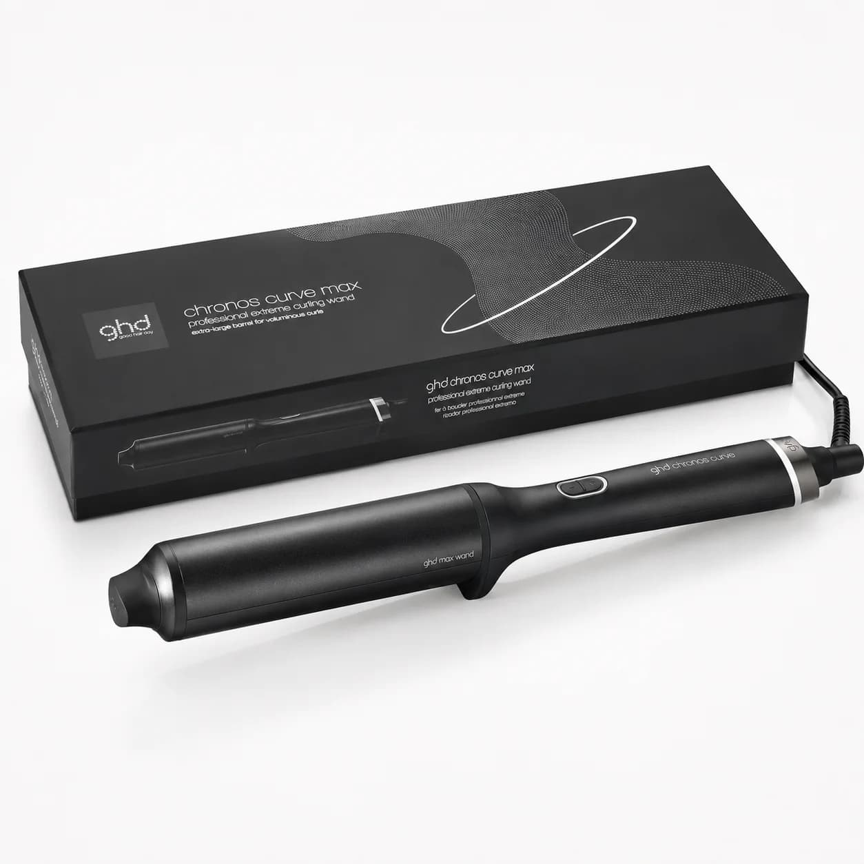 ghd Chronos Curve Max Wand Black