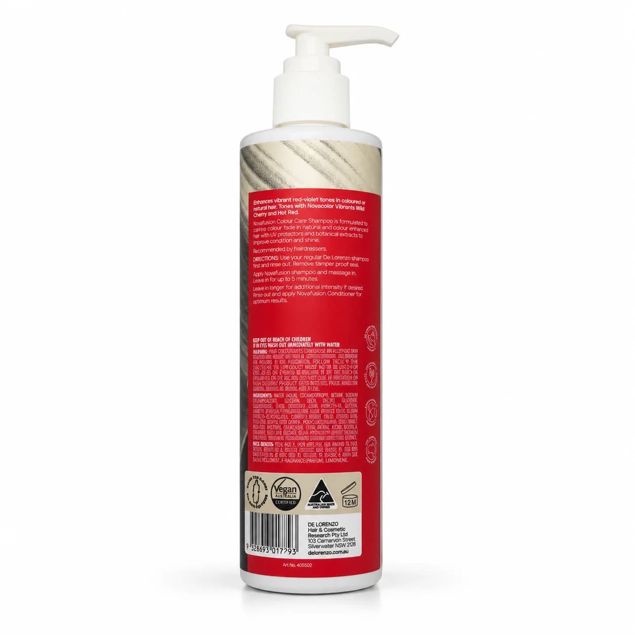 Novafusion Cherry Red Colour Care Shampoo